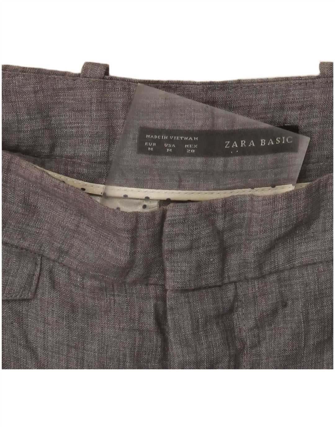 Pantaloni chino dritti da donna Zara medi W28 L27 Grigi