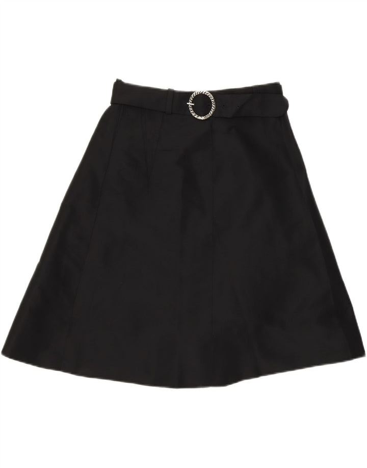 VINTAGE Womens A-Line Skirt W26 Small Black