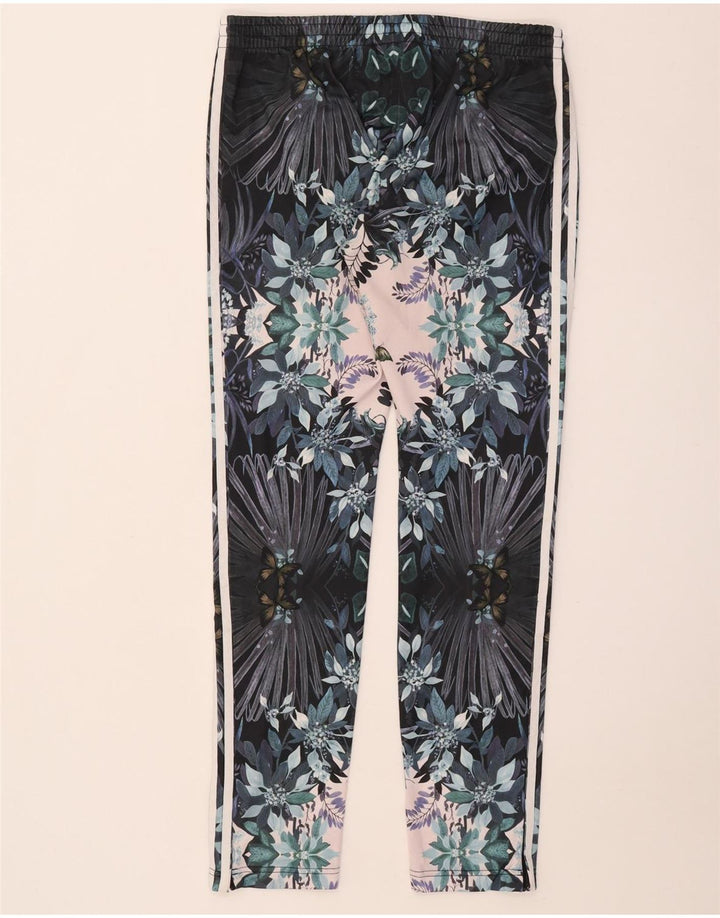 Pantaloni da tuta da donna Adidas UK 14 Grande poliestere floreale multicolore