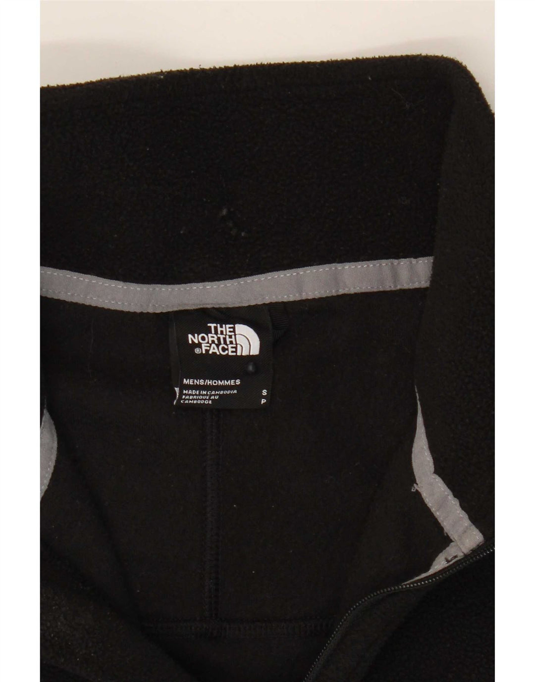 Maglione in pile da uomo The North Face con zip e collo piccolo in poliestere nero