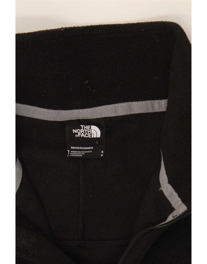 Maglione in pile da uomo The North Face con zip e collo piccolo in poliestere nero