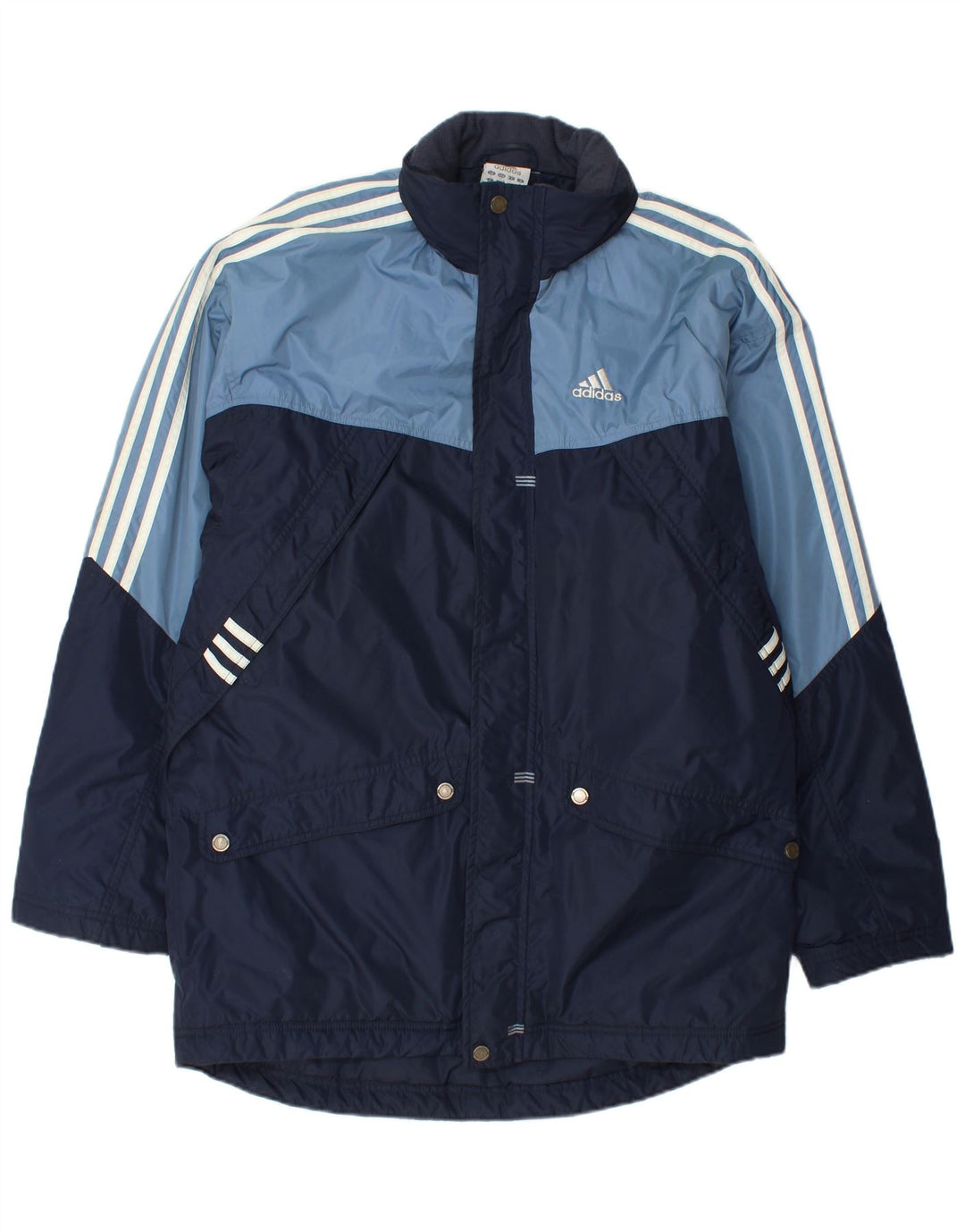Giacca a vento grafica da uomo ADIDAS UK 36 Small Blu navy color block