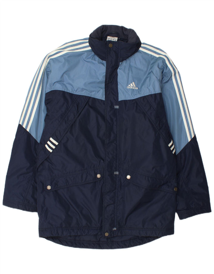 Giacca a vento grafica da uomo ADIDAS UK 36 Small Blu navy color block