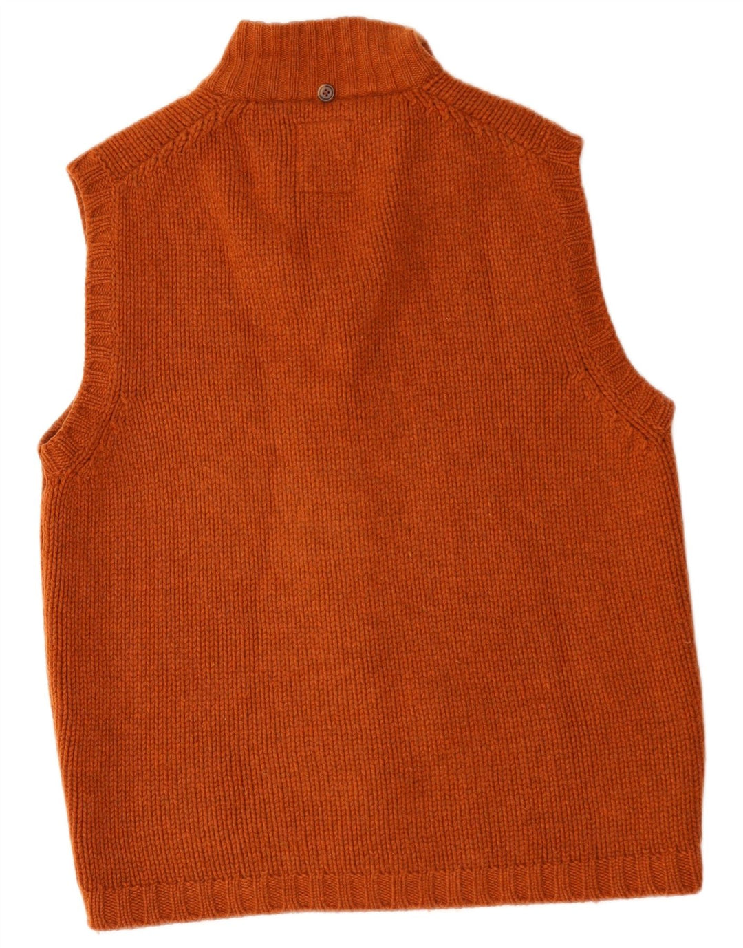 Fay Maglione cardigan senza maniche da uomo arancione medio