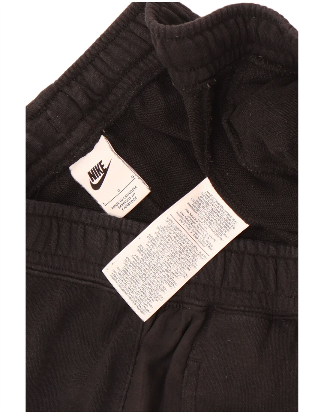 Pantaloncini sportivi Nike da uomo grandi in cotone nero