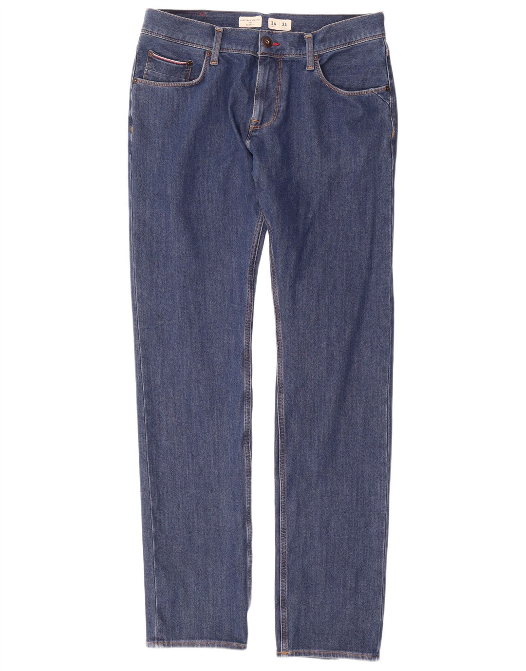Tommy Hilfiger Uomo Bleecker Slim Jeans W34 L34 Cotone Blu
