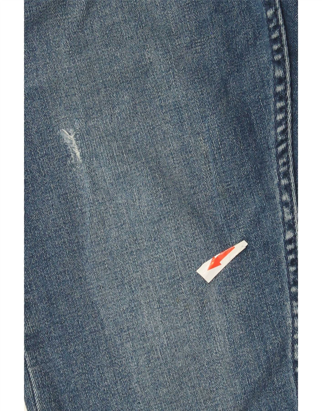 Jeans slim invecchiati da uomo Zara EU 42 Large W32 L27 cotone blu