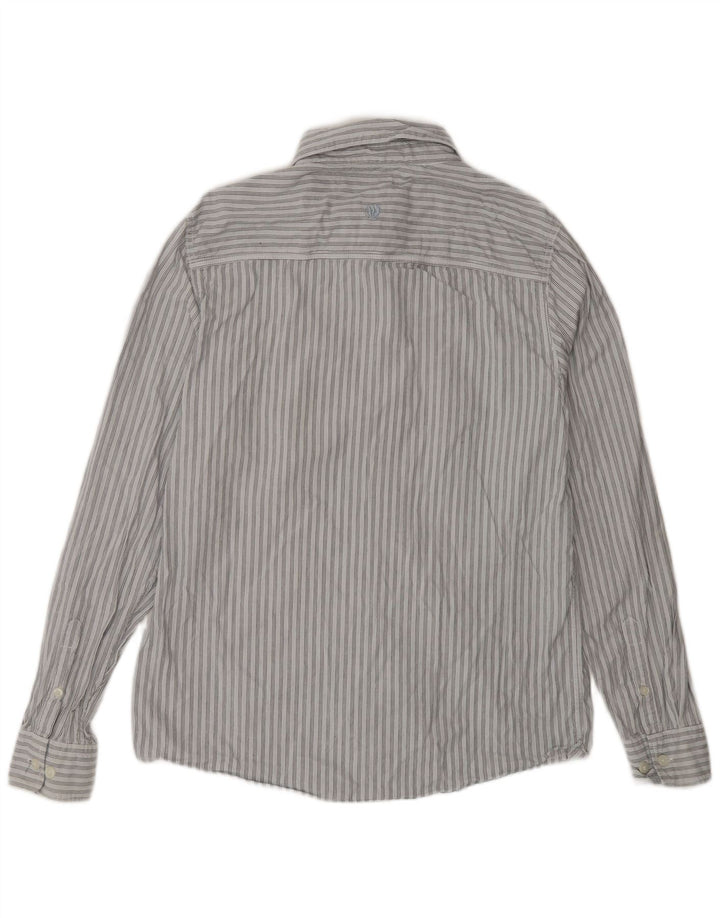 Camicia da uomo Fat Face in cotone a righe blu medio