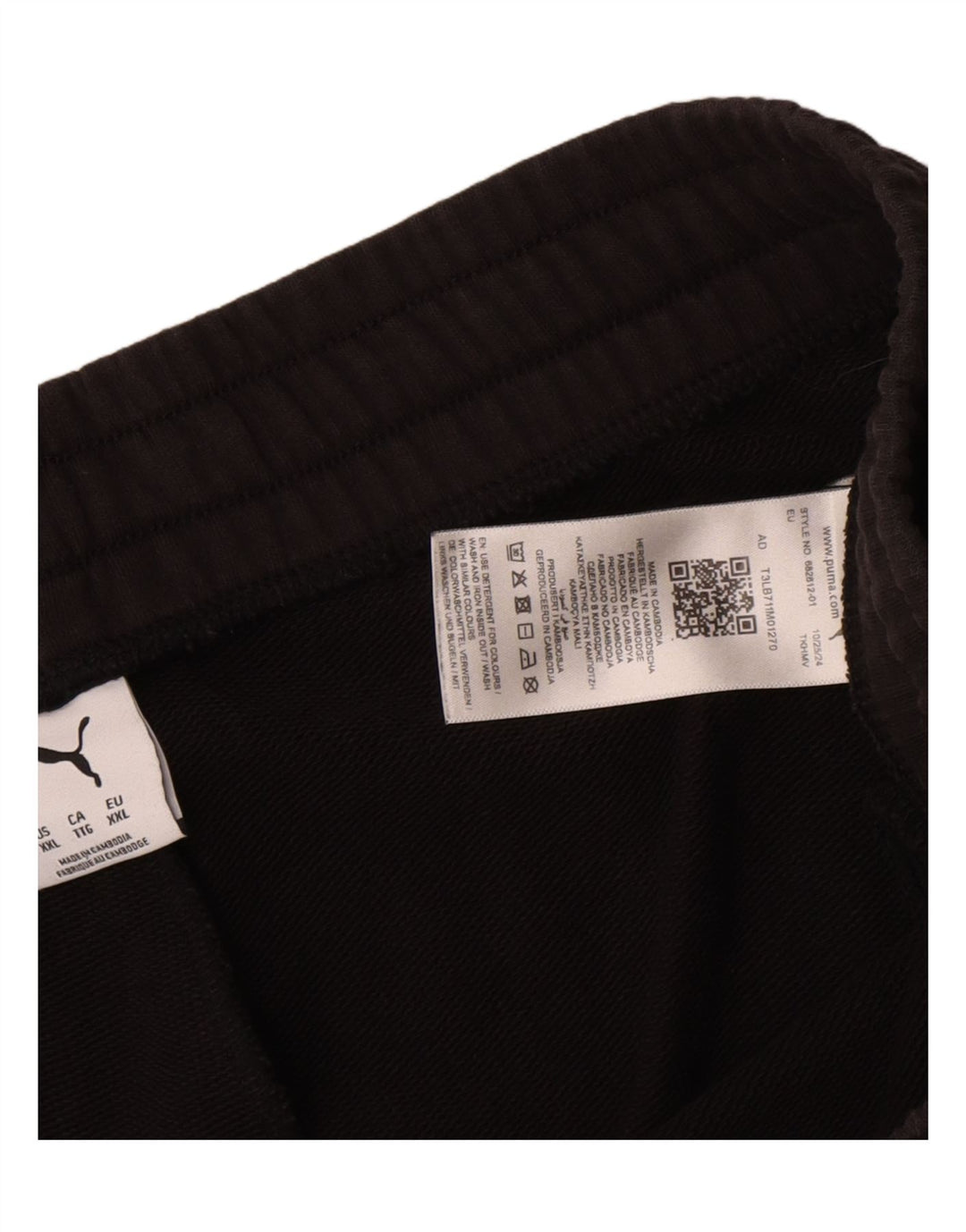 Pantaloni della tuta da uomo Puma 2XL cotone nero