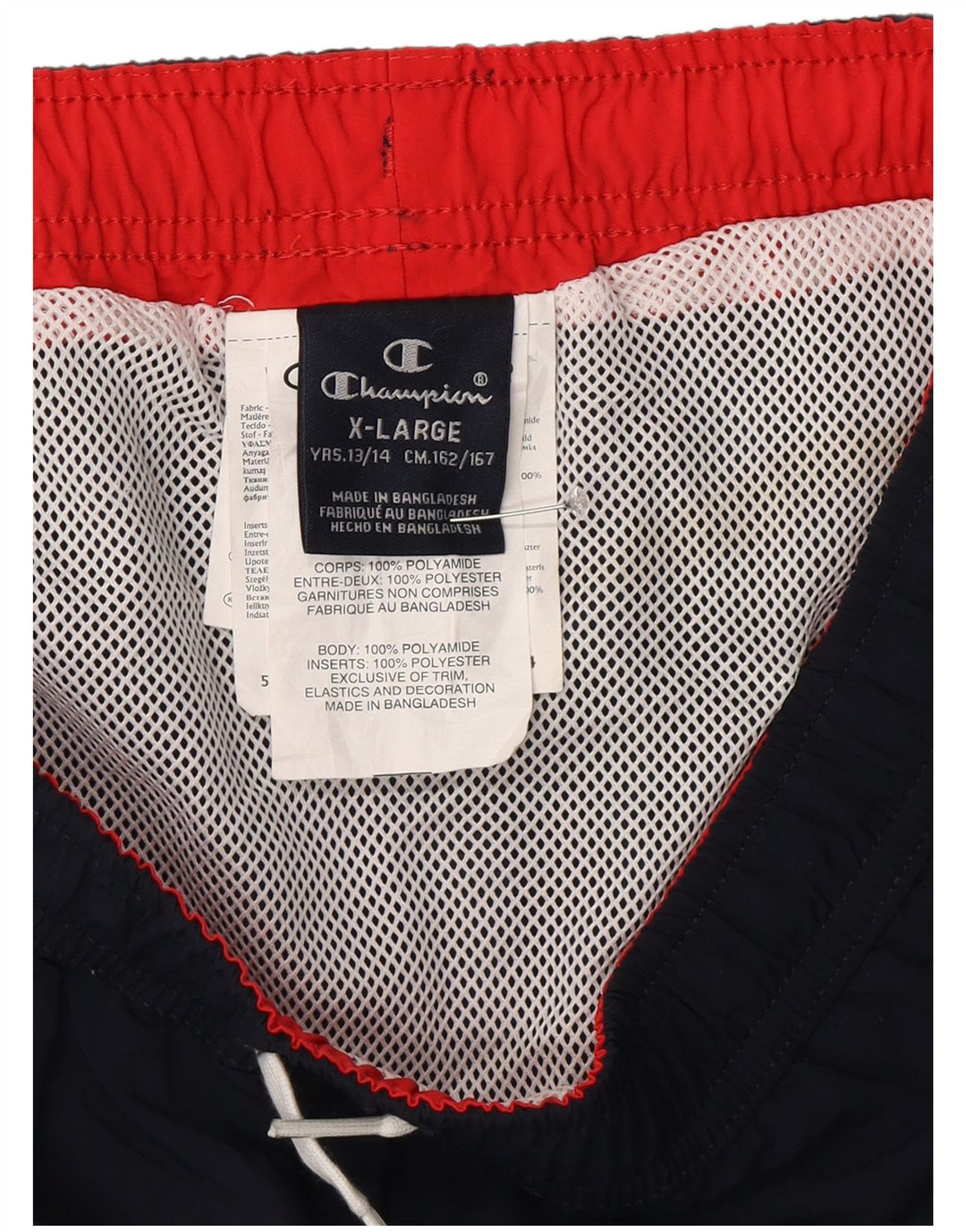 Pantaloncini da bagno Champion da bambino 13-14 anni XL blu navy in poliammide