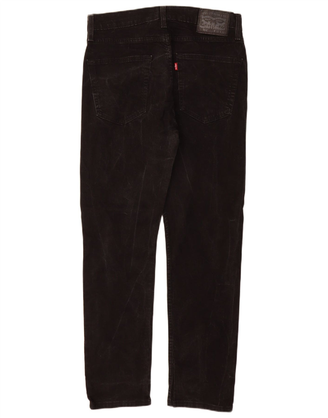 Levi's Uomo 502 Jeans affusolati W32 L32 Cotone Nero
