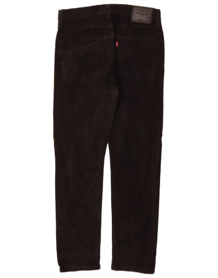 Levi's Uomo 502 Jeans affusolati W32 L32 Cotone Nero