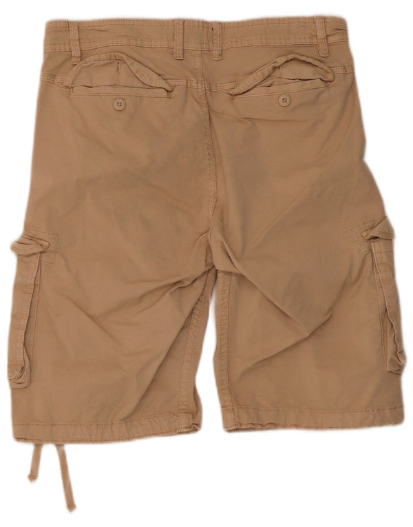 Pantaloncini cargo da uomo Jack & Jones piccoli W30 in cotone beige