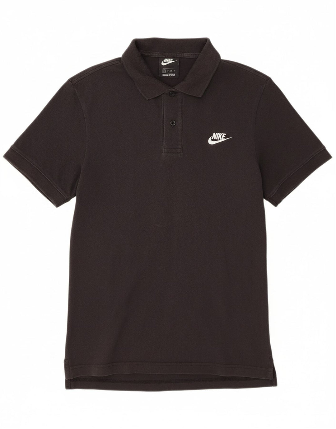 NIKE Mens Polo Shirt XS Black Cotton
