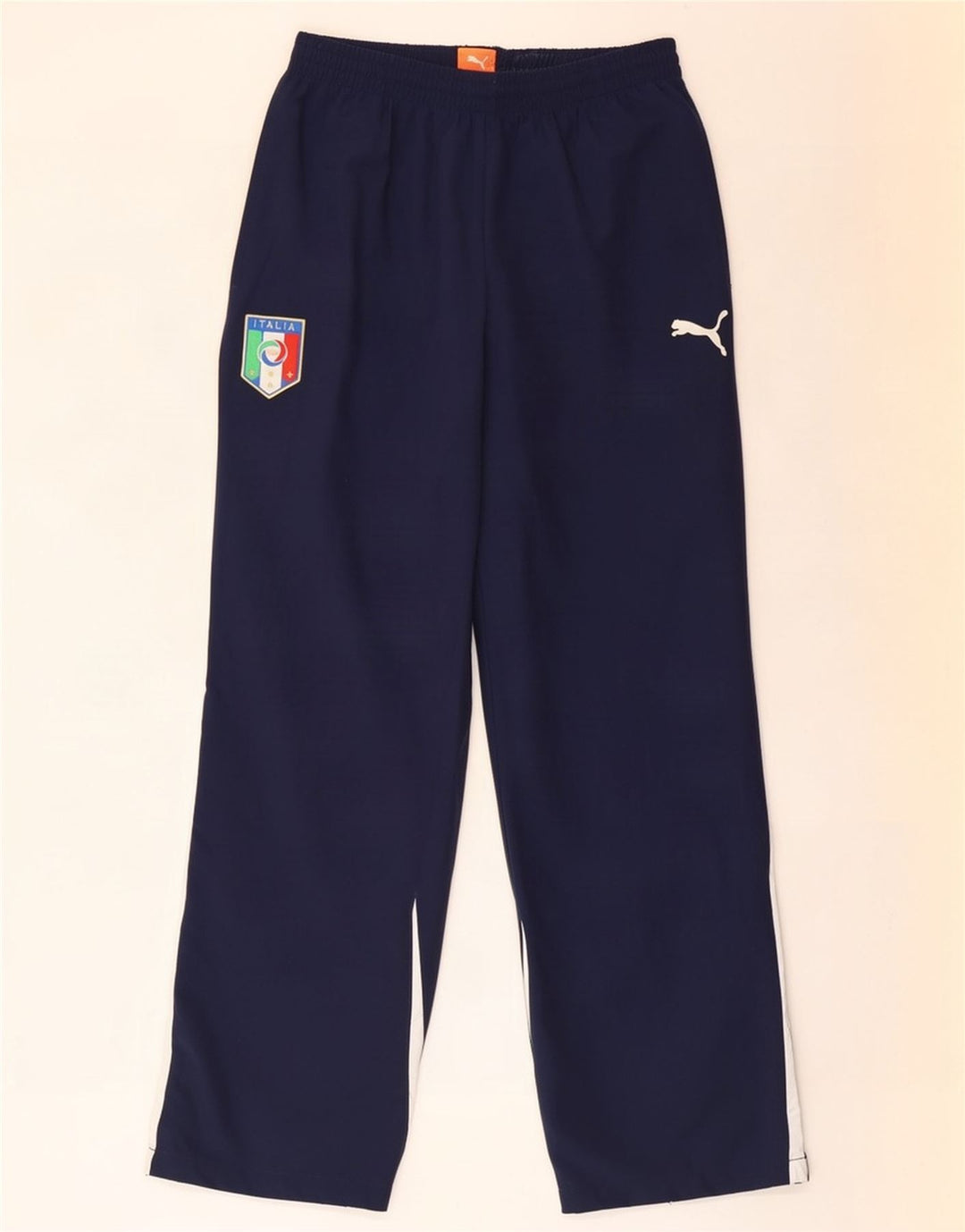 Puma Pantaloni da tuta da uomo Italia Medium Blu Navy Colourblock Poliestere