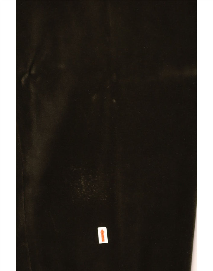 Pantaloni da donna in velluto con staffa VINTAGE EU 40 medio W27 L29 cotone verde