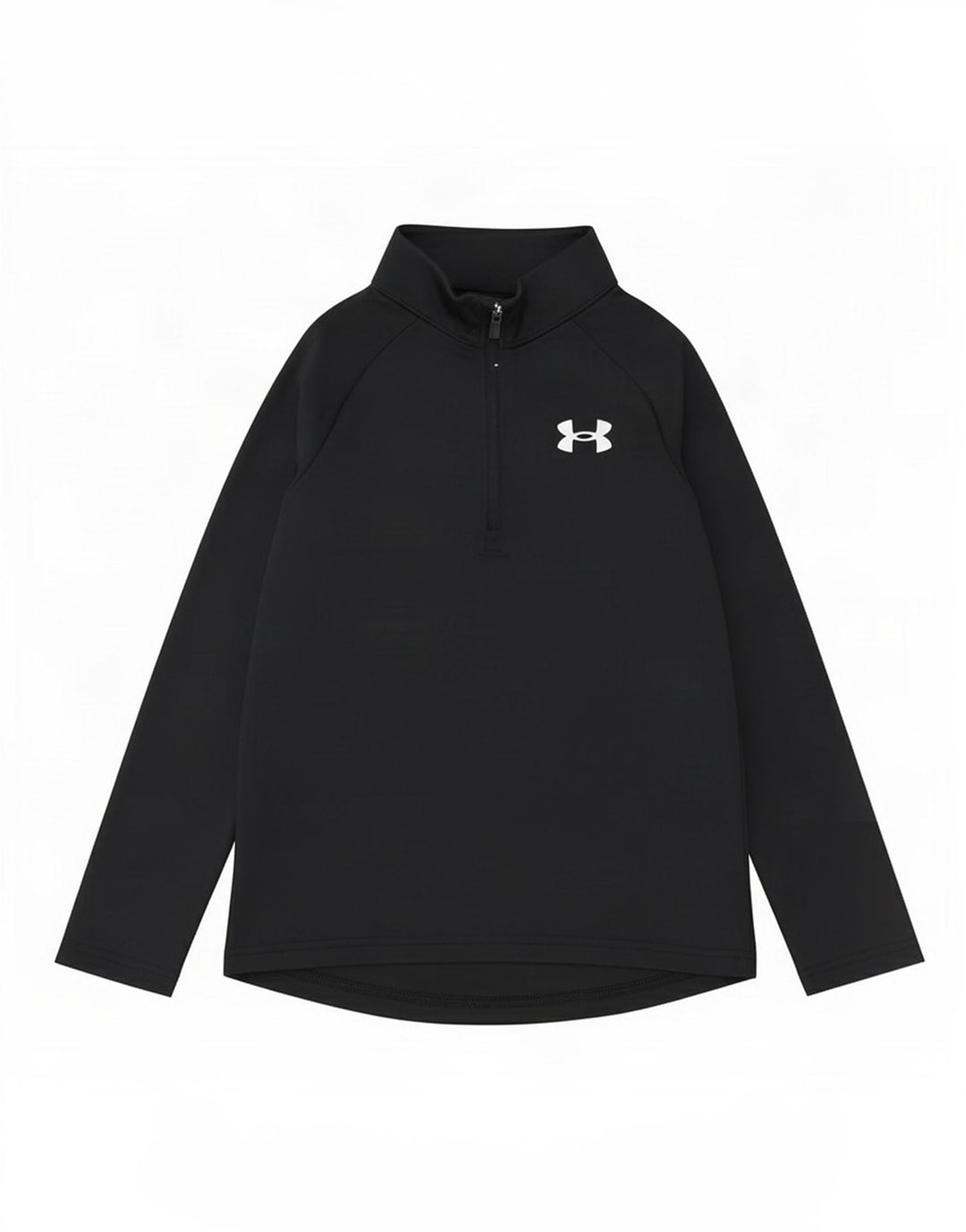 Top della tuta da ginnastica Under Armour da ragazzo con zip e collo 6-7 anni XS nera