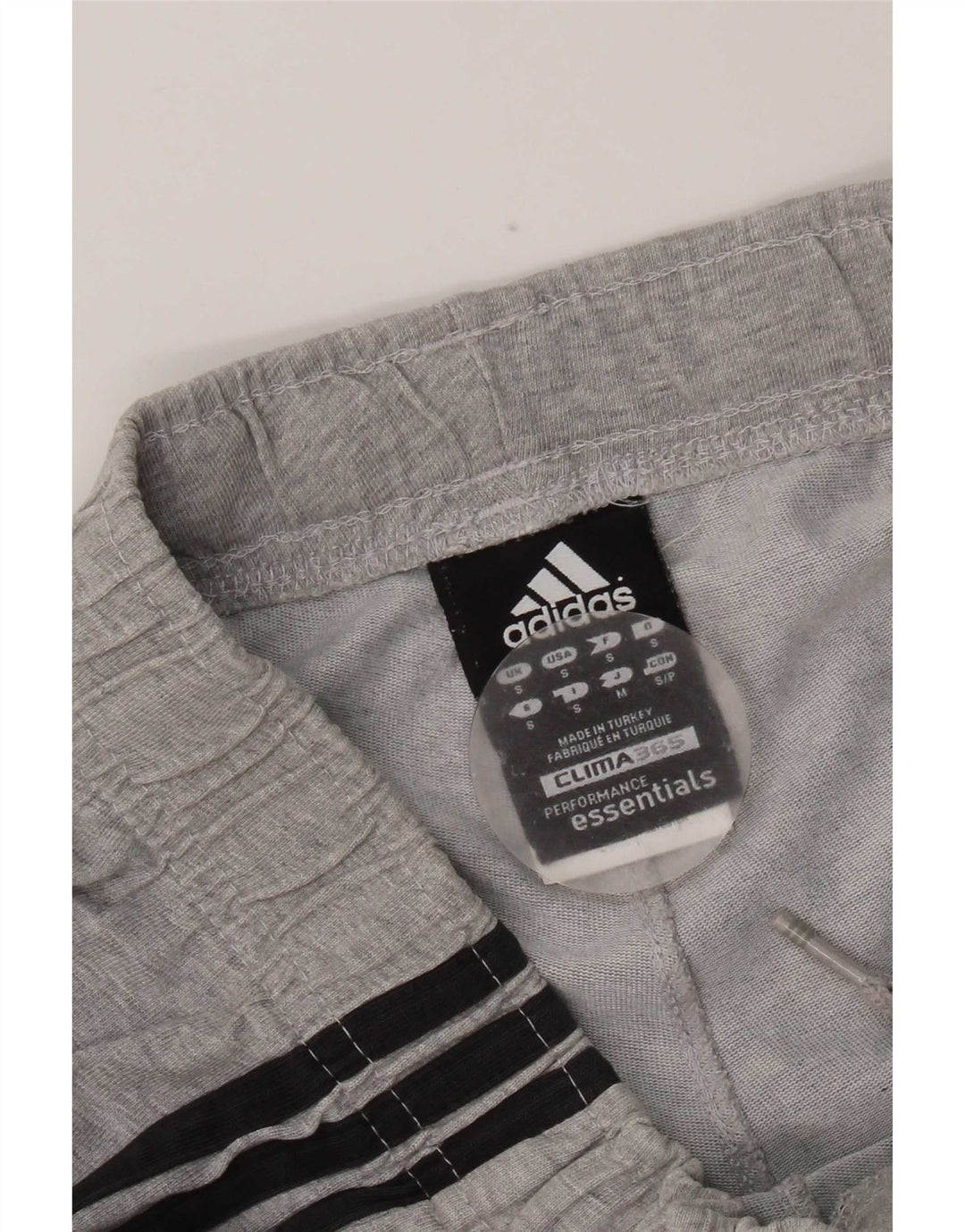 Pantaloncini sportivi Adidas Clima 365 da uomo piccoli in cotone grigio