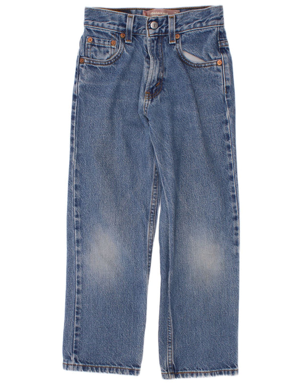 Jeans dritti Levi's Boys 550 vestibilità rilassata 6-7 anni W22 L21 cotone blu