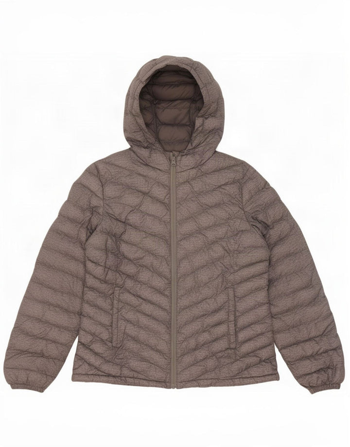 Giacca imbottita con cappuccio da donna Mountain Warehouse UK 14 Large Grigio Poliestere