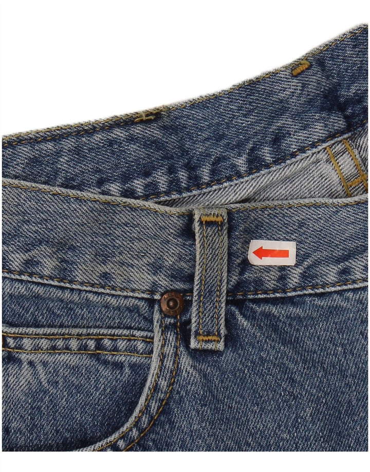 LEE Mens Brooklyn Straight Jeans W33 L34 Blue Cotton