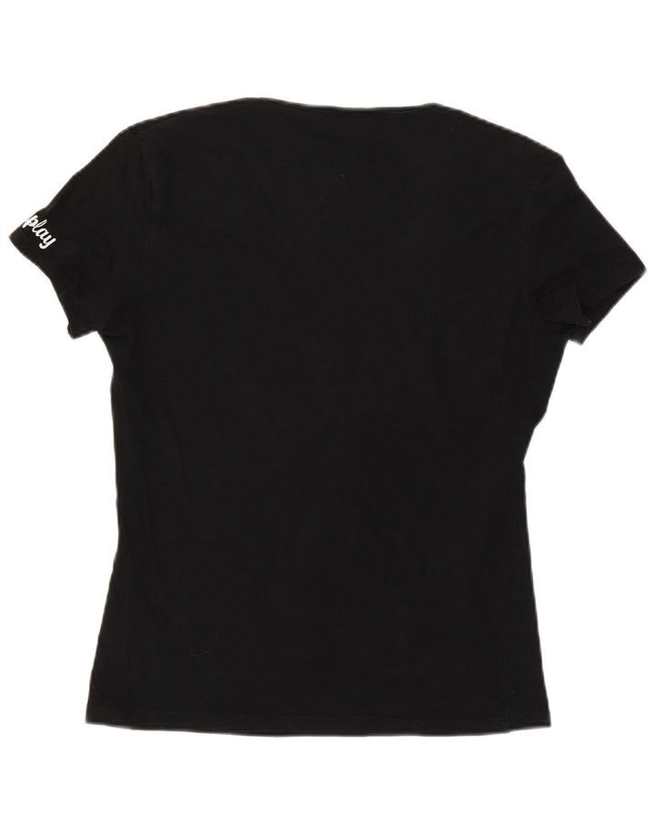 REPLAY T-shirt grafica da donna Top UK 18 XL Nera