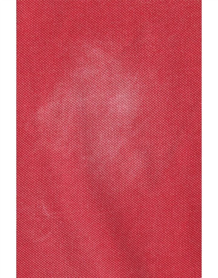 Crew Clothing Felpa da uomo con collo con zip, maglione grande, cotone rosso