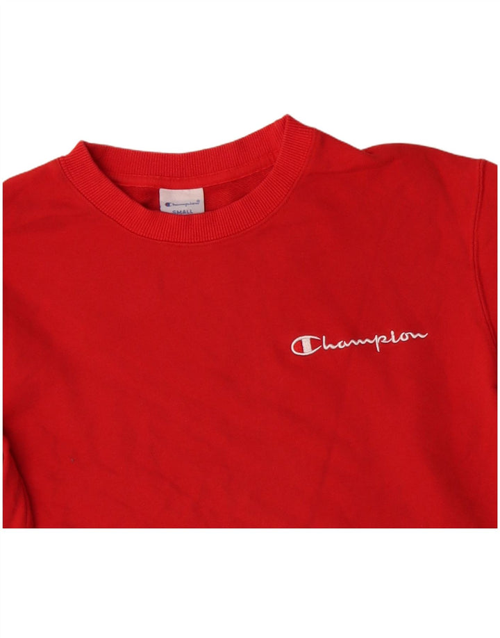 Felpa da donna Champion Jumper UK 10 Small Red Cotton