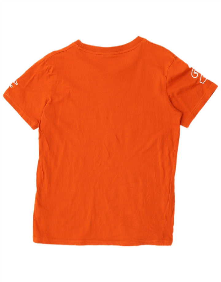 T-shirt grafica da uomo Umbro Top in cotone arancione medio