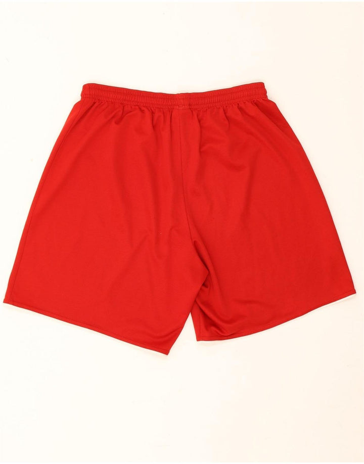 Pantaloncini sportivi Adidas Climalite da uomo in poliestere rosso medio