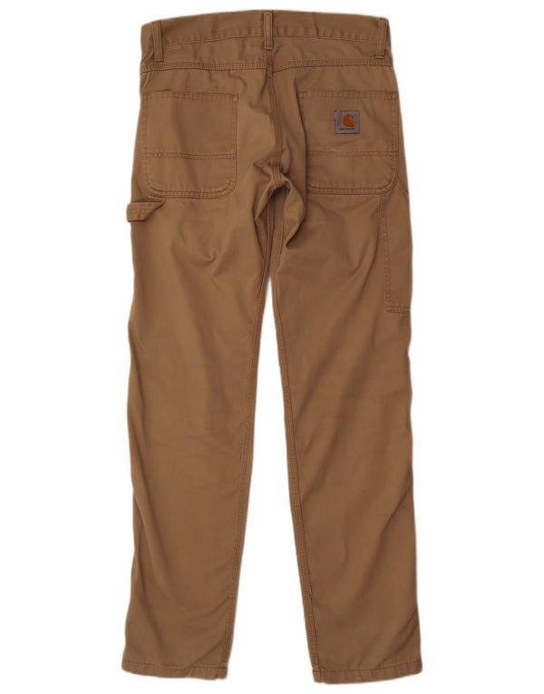 Pantaloni cargo dritti da uomo CARHARTT W29 L32 poliestere kaki