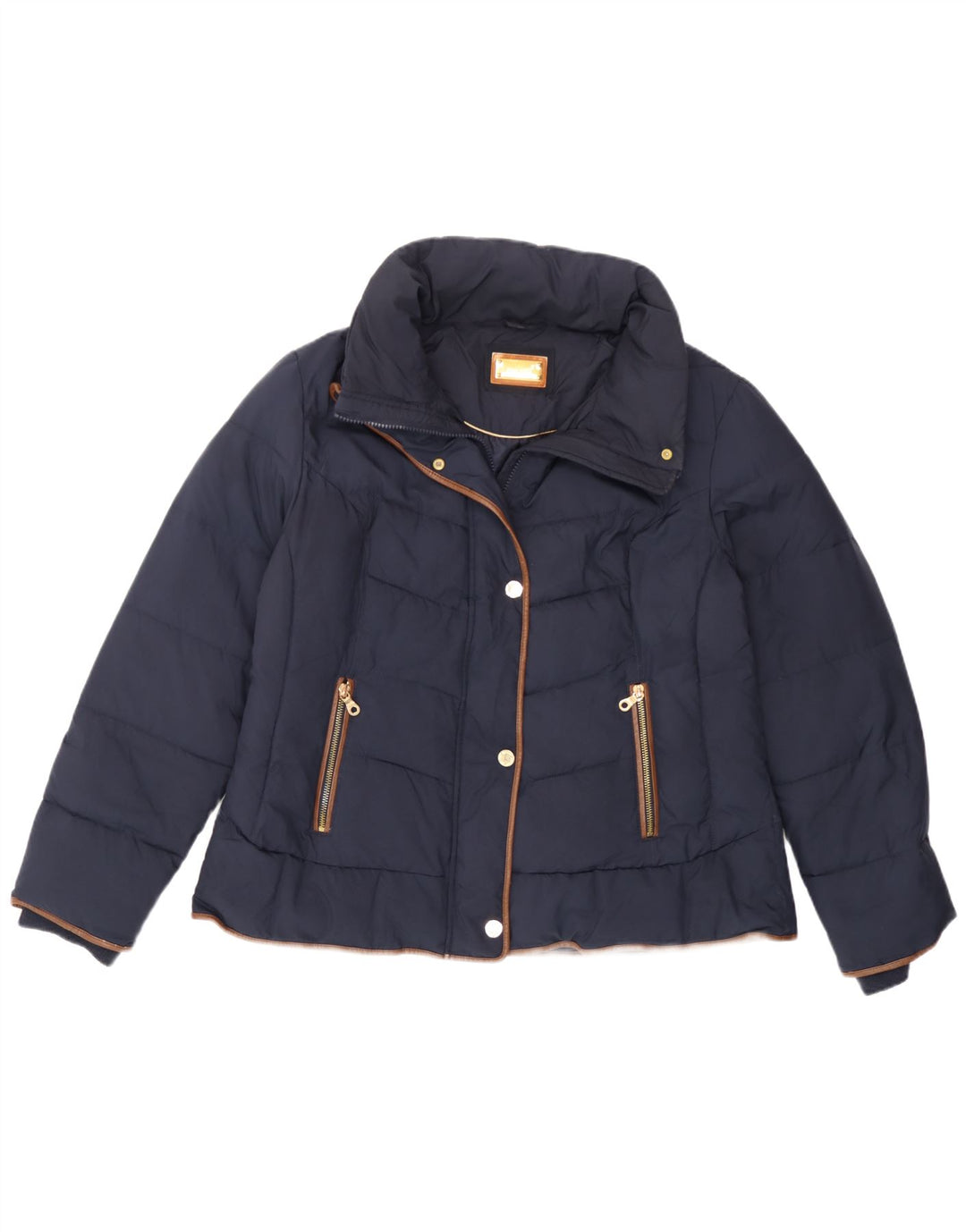 Giacca imbottita da donna Marks & Spencer UK 16 grande poliestere blu navy