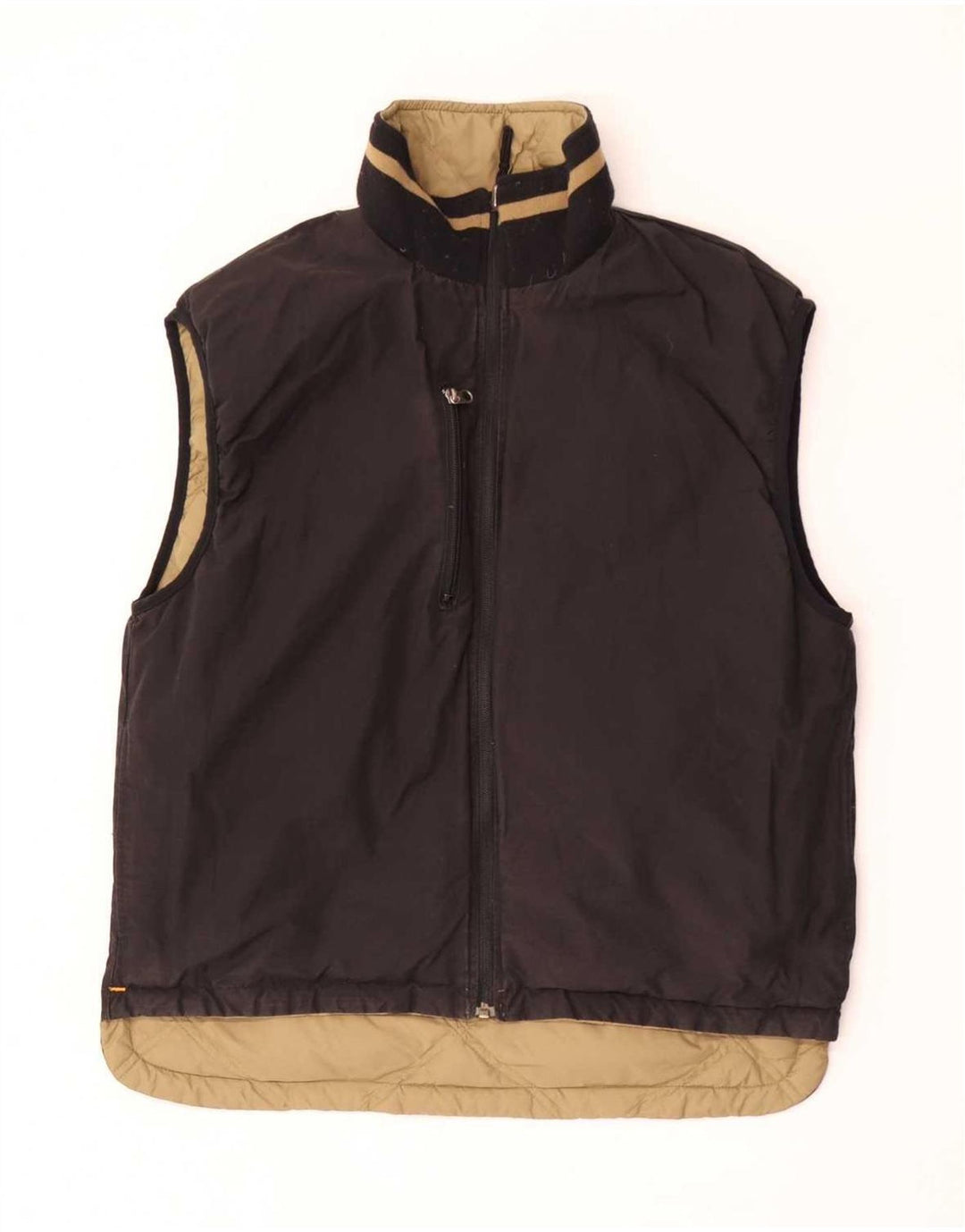 Gilet imbottito reversibile da uomo Timberland UK 36 piccolo nylon marrone