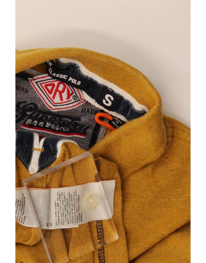 Polo da uomo SUPERDRY piccola in cotone arancione