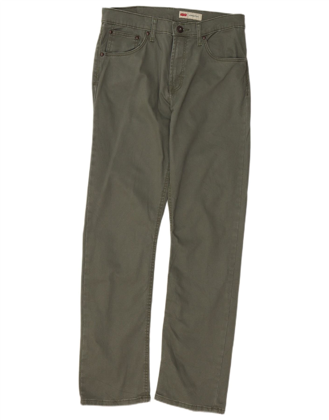 Pantaloni casual dritti da uomo WRANGLER W30 L30 cotone verde