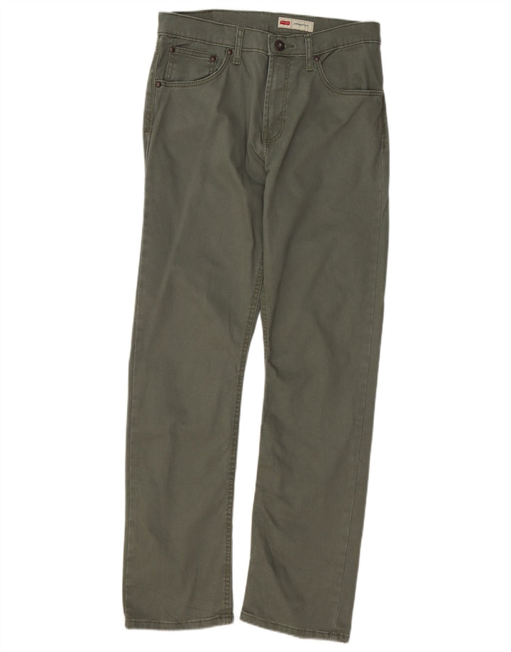 Pantaloni casual dritti da uomo WRANGLER W30 L30 cotone verde
