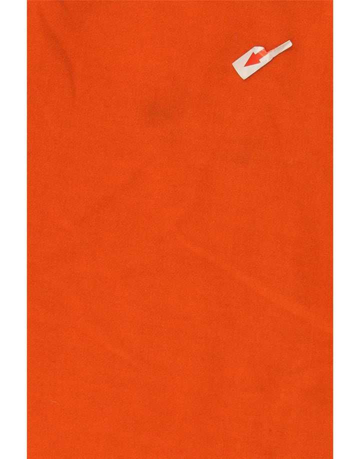 Abito polo a maniche lunghe da donna Zara UK 12 Poliestere arancione medio