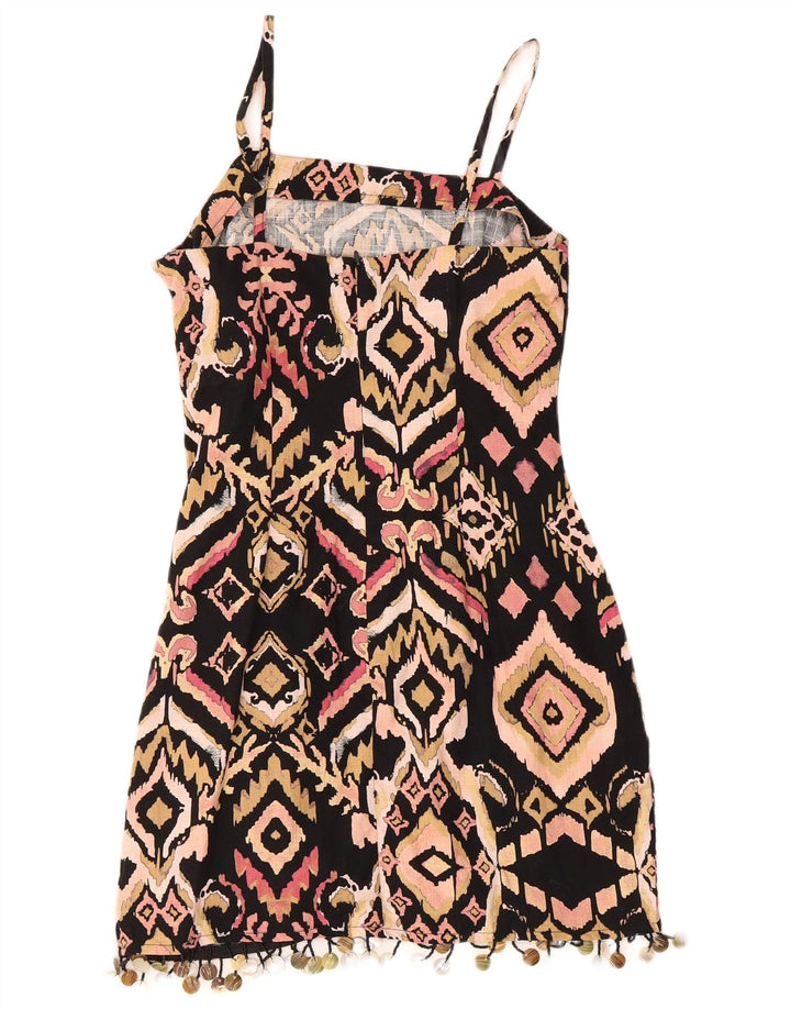 Prendisole da donna Zara UK 12 cotone Ikat medio multicolore