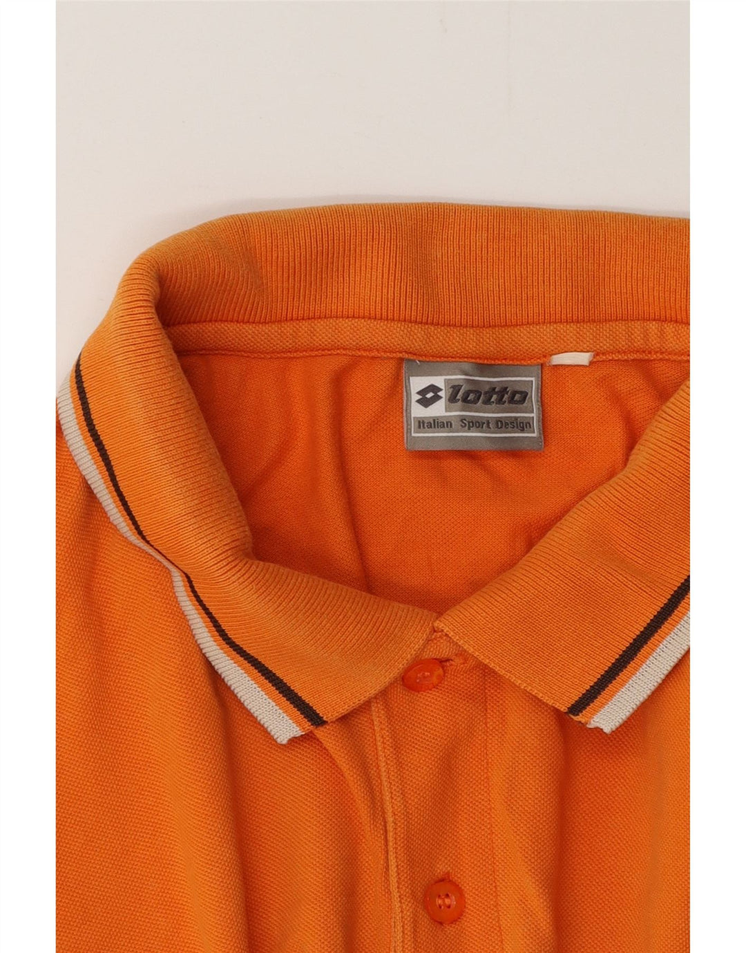 LOTTO Mens Polo Shirt XL Orange Vintage Lotto and Second-Hand Lotto from Messina Hembry 
