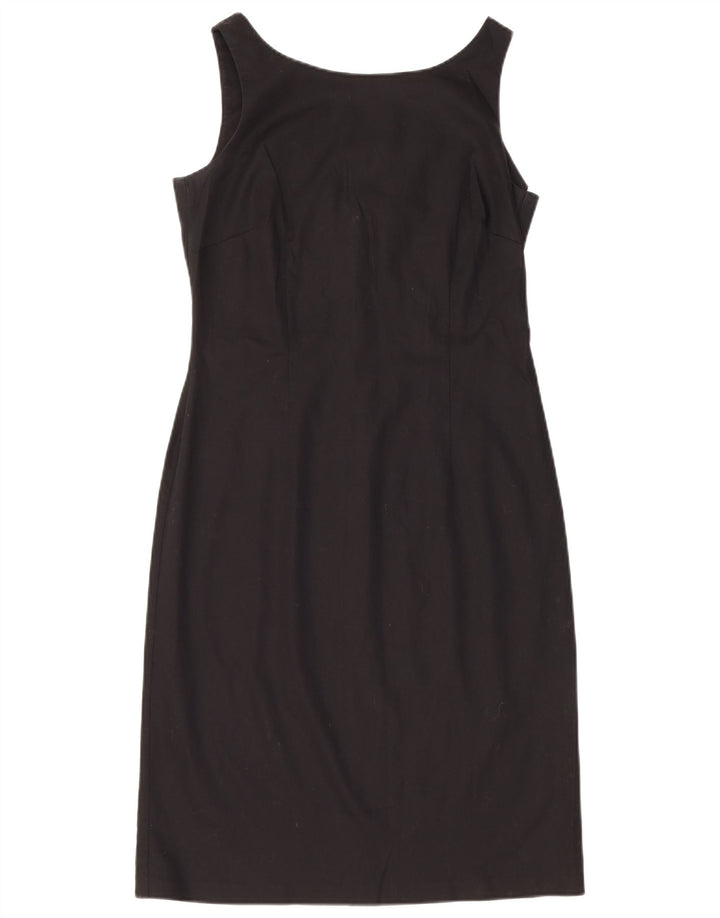 Abito tubino senza maniche Marks & Spencer da donna UK 12 cotone nero medio