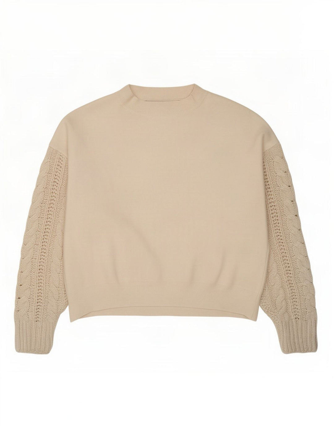 Maglione girocollo oversize da donna Zara UK 10 piccolo bianco