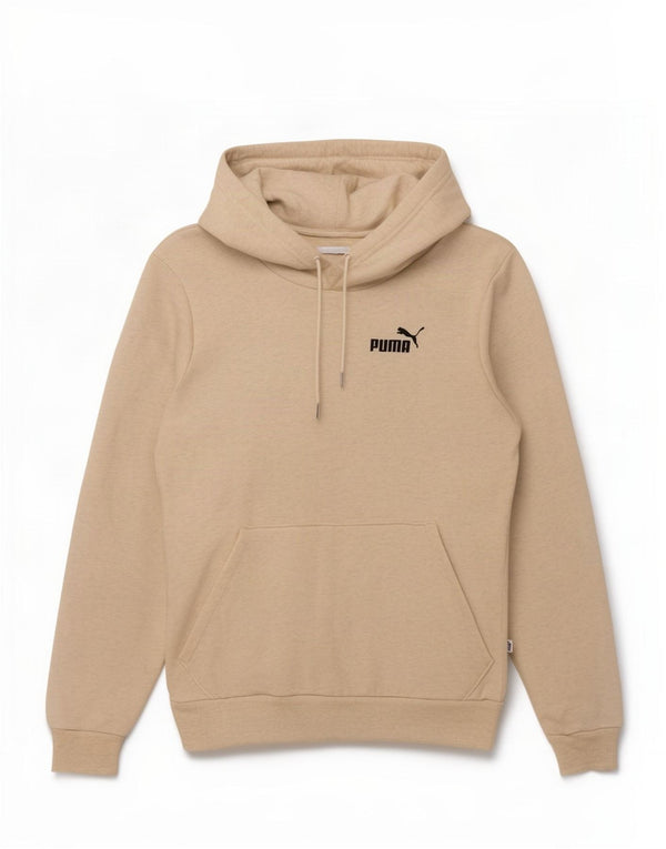 Felpa con cappuccio da donna Puma UK 10 piccola in cotone chiazzato beige
