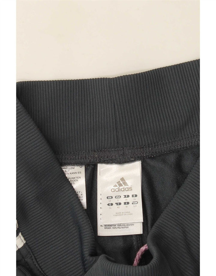 Pantaloni della tuta da donna Adidas UK 10 Small Grigio Poliestere