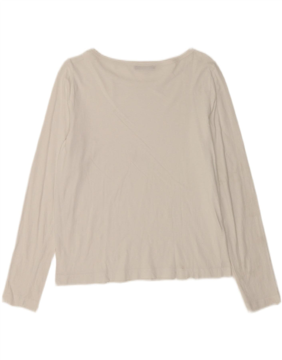 Top Zara da donna a maniche lunghe UK 14 bianco medio