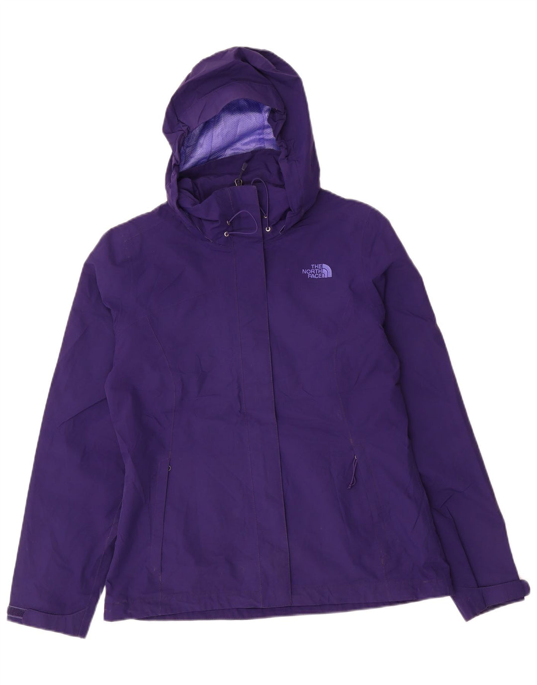 THE NORTH FACE Giacca antipioggia con cappuccio Hyvent da donna UK 14 Nylon viola medio