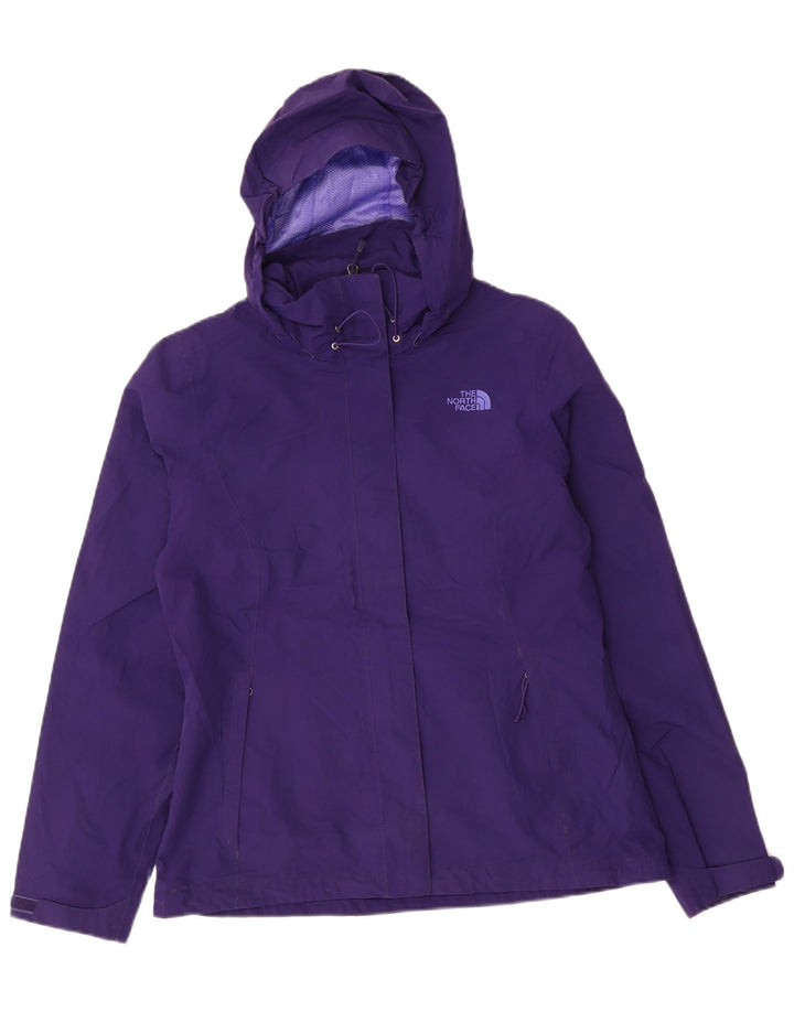 THE NORTH FACE Giacca antipioggia con cappuccio Hyvent da donna UK 14 Nylon viola medio