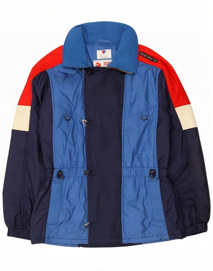 Descente Giacca da sci da uomo IT 56 3XL Blu navy Colourblock Poliestere