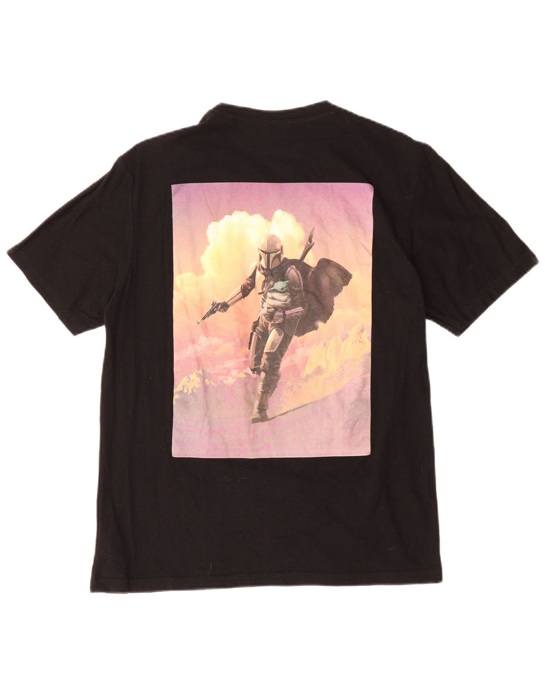 T-shirt grafica da uomo Pull & Bear Top in cotone nero medio