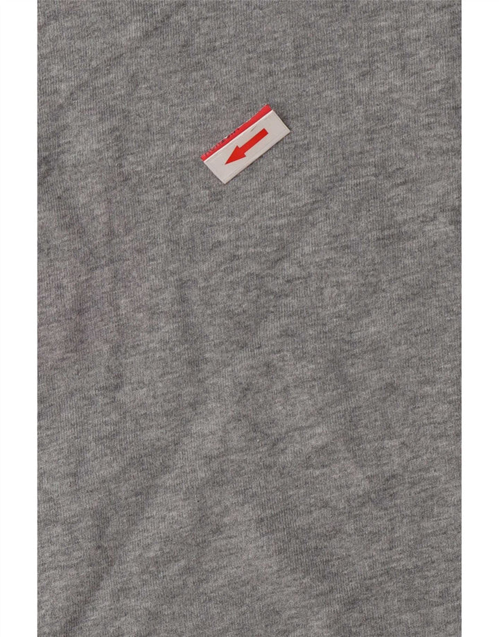 Felpa da donna Tommy Hilfiger Jumper UK 14 Cotone a righe grigio medio