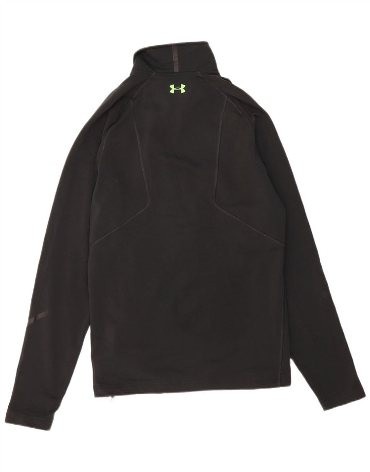 UNDER ARMOUR Top da tuta pullover con zip e collo Cold Gear da uomo nero medio